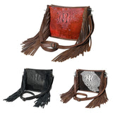 American Darling Cross Body I Crocodile Embossed Genuine Leather Women Bag Western Handbag Purse