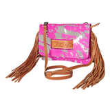 American Darling Clutch Hand Tooled Hair on Genuine Leather Western Women Bag Handbag Purse | Purses for Cute