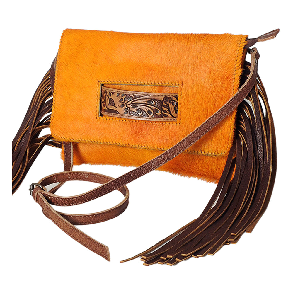 American Darling Clutch Hand Tooled Hair on Genuine Leather Western Women Bag Handbag Purse | Purses for Cute