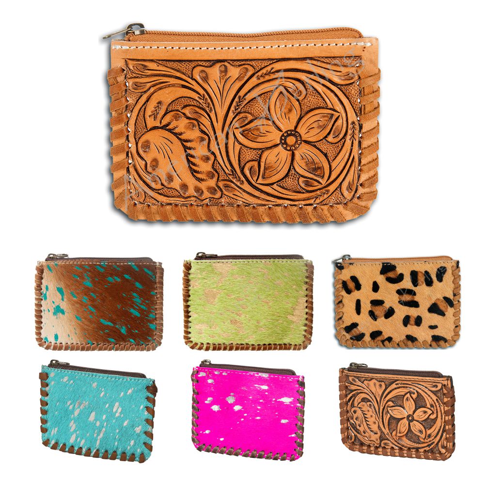 American Darling Coin Purse Hair-On Genuine Leather Western Women Bag Handbag | Travel College Casual