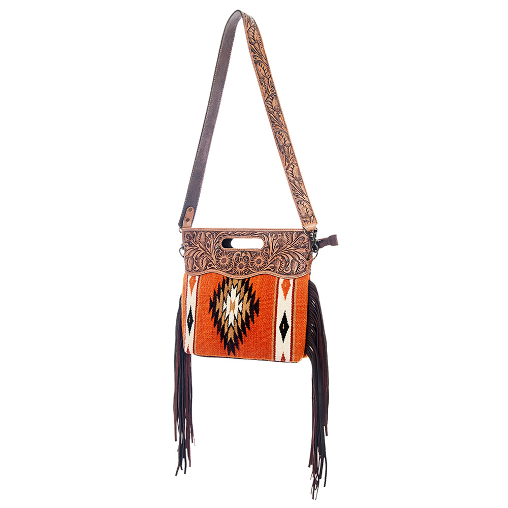 American Darling Clutch Hand Tooled Saddle Blanket Genuine Leather Women Bag Western Handbag Purse| Leather Clutch Bag |