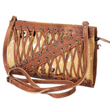 American Darling Cross Body Hair On Full Grain Genuine Leather Western Women Bag Handbag Purse |