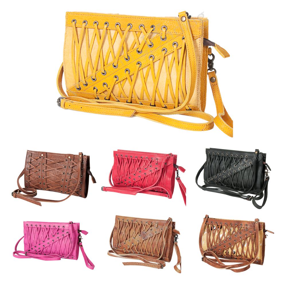 American Darling Cross Body Hair On Full Grain Genuine Leather Western Women Bag Handbag Purse |