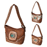 American Darling Hobo Hand Tooled Hair on Genuine Leather Western Women Bag | Handbag Purse Bags for Wallet Cute