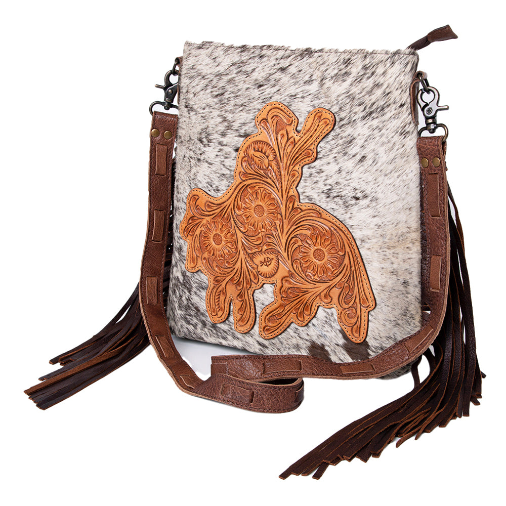 American Darling Cross Body Hair on Genuine Leather Western Women Bag Handbag Purse | Crossbody for Cute Bags