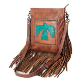 American Darling Cross Body Hair on Genuine Leather Western Women Bag Handbag Purse | Crossbody for Cute Bags