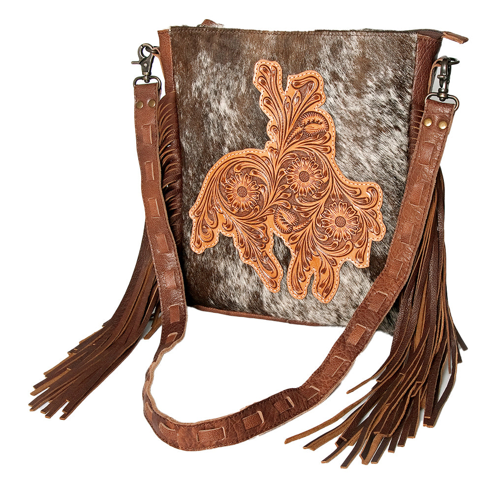 American Darling Cross Body Hair on Genuine Leather Western Women Bag Handbag Purse | Crossbody for Cute Bags