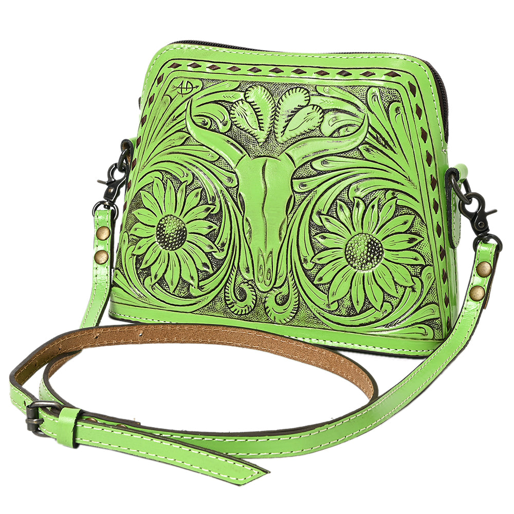 American Darling Cross Body Hand Tooled Genuine Leather Western Women Bag Handbag Purse | Crossbody for Cute