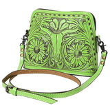American Darling Cross Body Hand Tooled Genuine Leather Western Women Bag Handbag Purse | Crossbody for Cute
