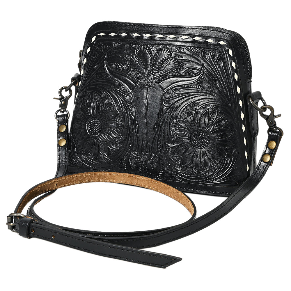 American Darling Cross Body Hand Tooled Genuine Leather Western Women Bag Handbag Purse | Crossbody for Cute