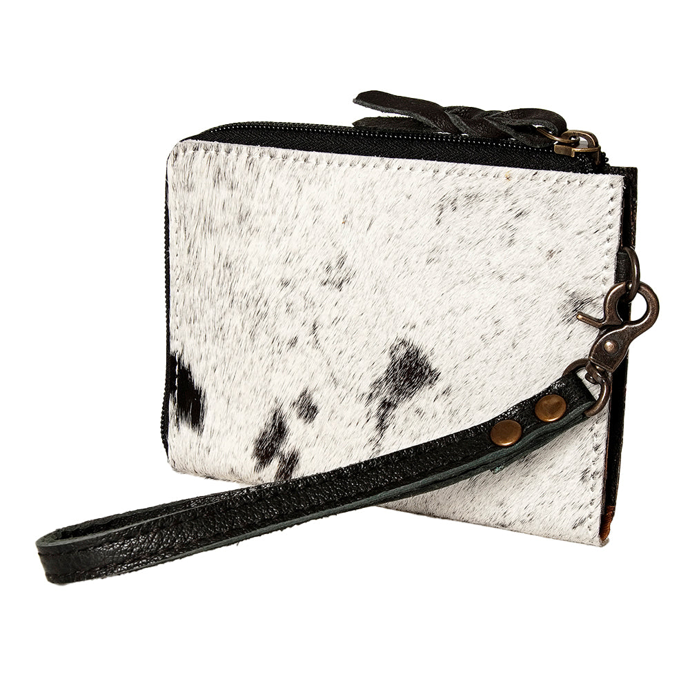 American Darling Coin Purse Hair on Genuine Leather Western Women Bag | Handbag Wristlet Travel Clutch