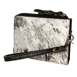 American Darling Coin Purse Hair on Genuine Leather Western Women Bag | Handbag Wristlet Travel Clutch