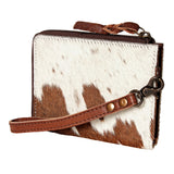 American Darling Coin Purse Hair on Genuine Leather Western Women Bag | Handbag Wristlet Travel Clutch