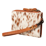 American Darling Coin Purse Hair on Genuine Leather Western Women Bag | Handbag Wristlet Travel Clutch