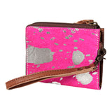 American Darling Coin Purse Hair on Genuine Leather Western Women Bag | Handbag Wristlet Travel Clutch