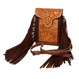 American Darling Cell Phone Holder Saddle Blanket Genuine Leather Western Women Bag Purse | Case