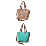 American Darling Tote Crocodile Embossed Genuine Leather Western Women Bag Handbag | for Cute Laptop