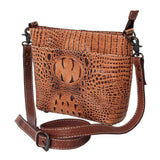 American Darling Cross Body Crocodile Embossed Genuine Leather Western Women Bag Handbag | for Cute Laptop