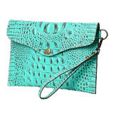 American Darling Coin Purse Crocodile Embossed Genuine Leather Western Women Bag | Handbag Wallet Purses