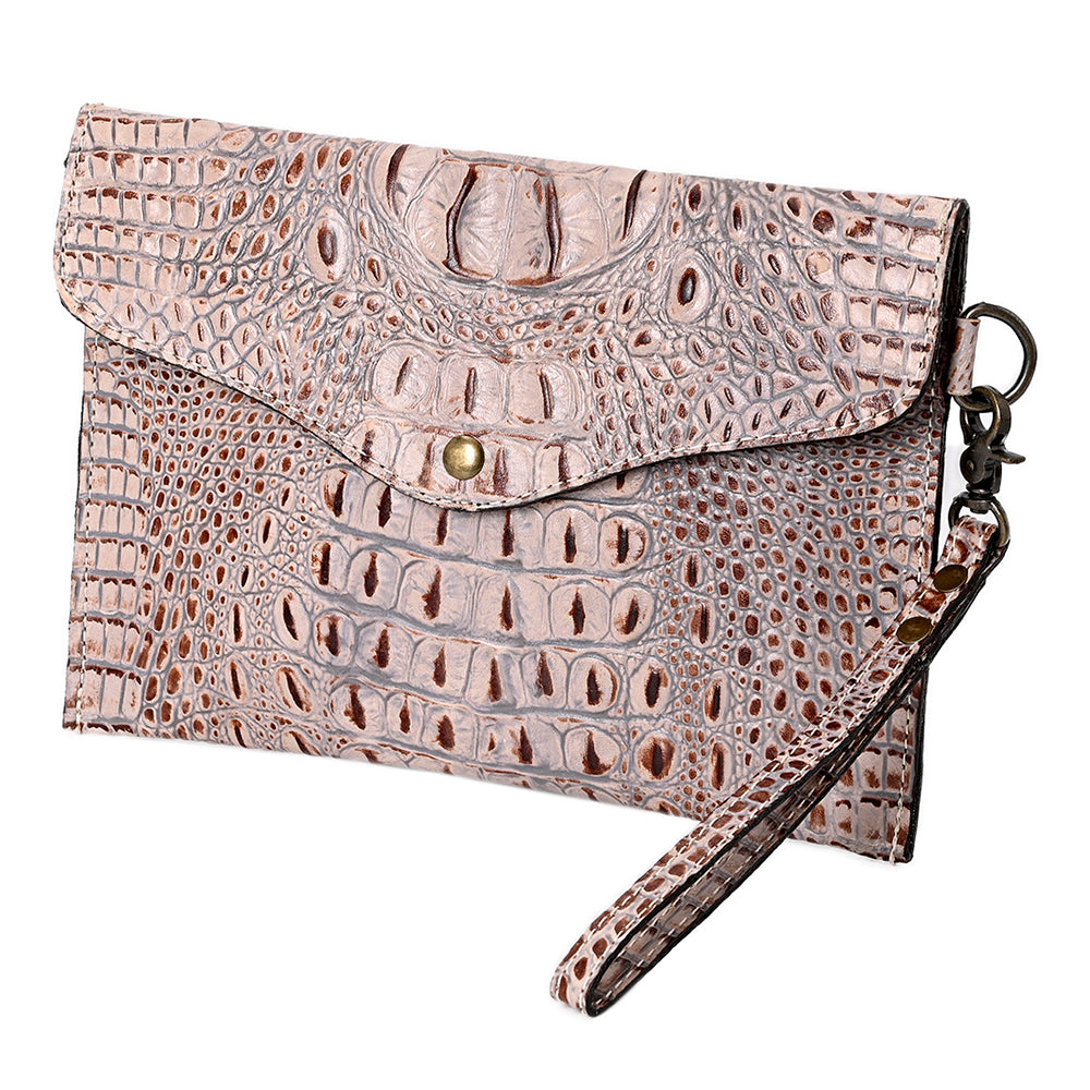 American Darling Coin Purse Crocodile Embossed Genuine Leather Western Women Bag | Handbag Wallet Purses