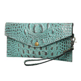 American Darling Coin Purse Crocodile Embossed Genuine Leather Western Women Bag | Handbag Wallet Purses