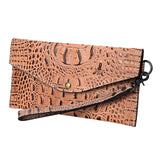 American Darling Coin Purse Crocodile Embossed Genuine Leather Western Women Bag | Handbag Wallet Purses
