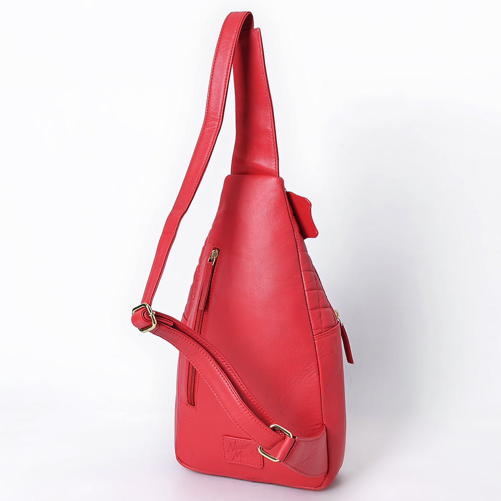 Never Mind Sling Genuine Leather Women Bag Western Handbag Purse
