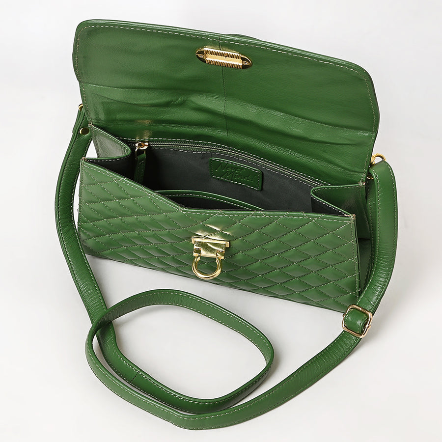 Never Mind Western Cross Body Genuine Leather Handbag Purse Wallet Bag For Women Girls