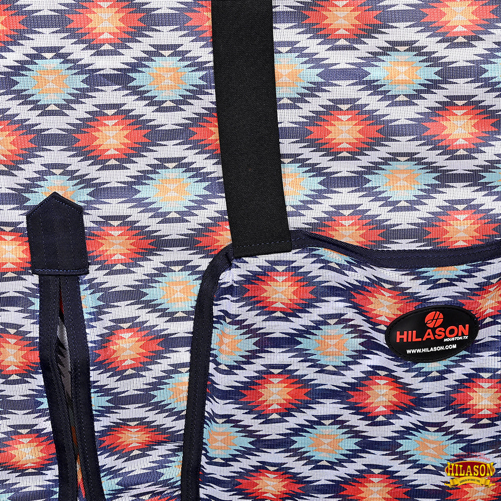 HILASON Horse Fly Sheet UV Protect Mesh Bug Mosquito Summer Spring Aztec
