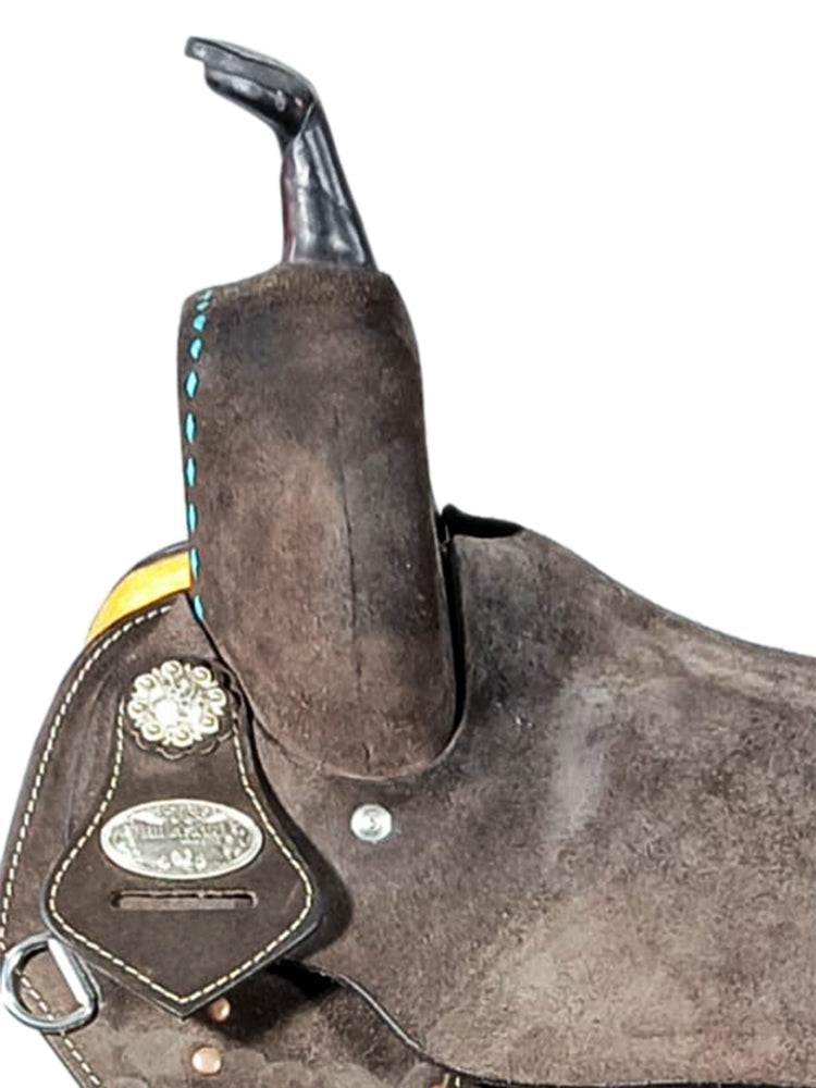 Hilason Flex Tree Western Horse Saddle American Leather Trail Barrel
