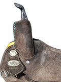 Hilason Flex Tree Western Horse Saddle American Leather Trail Barrel