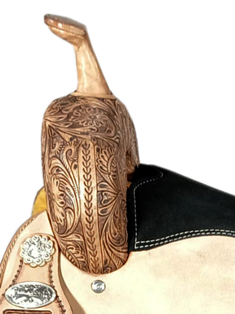 Hilason Flex Tree Western Horse Saddle American Leather Trail Barrel