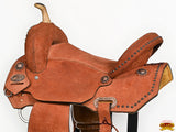 Hilason Western Horse Barrel Racing Wooden Tree American Leather Saddle