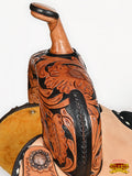 Hilason Western Horse Barrel Racing Wooden Tree American Leather Saddle