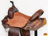 Hilason Western Horse Barrel Racing Wooden Tree American Leather Saddle