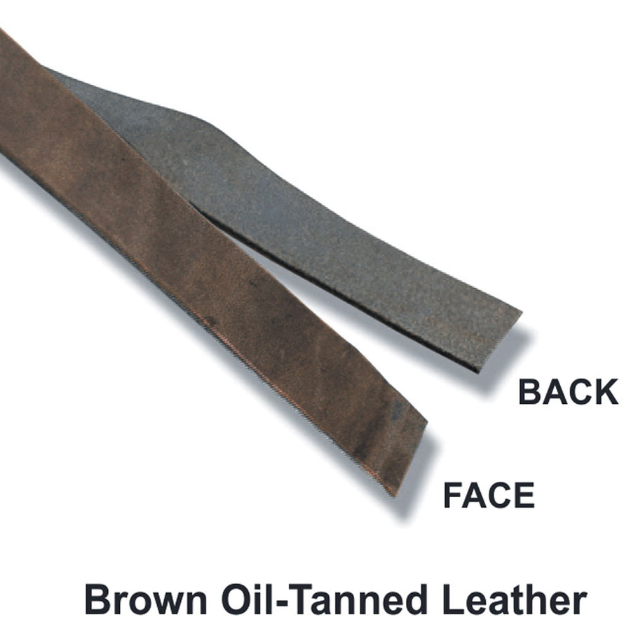24 In Hilason Genuine Leather Flat Strap Strips for DIY Arts & Craft Projects Jewelry Tooling Home Décor Brown