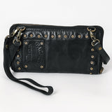 Spaghetti Western Wallet Genuine Leather Women Bag Handbag Purse