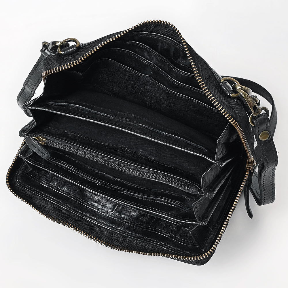 Spaghetti Western Wallet Genuine Leather Women Bag Handbag Purse