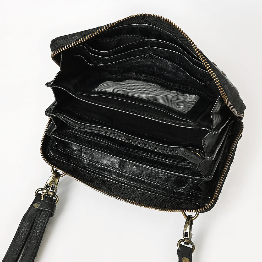 Spaghetti Western Wallet Genuine Leather Women Bag Handbag Purse
