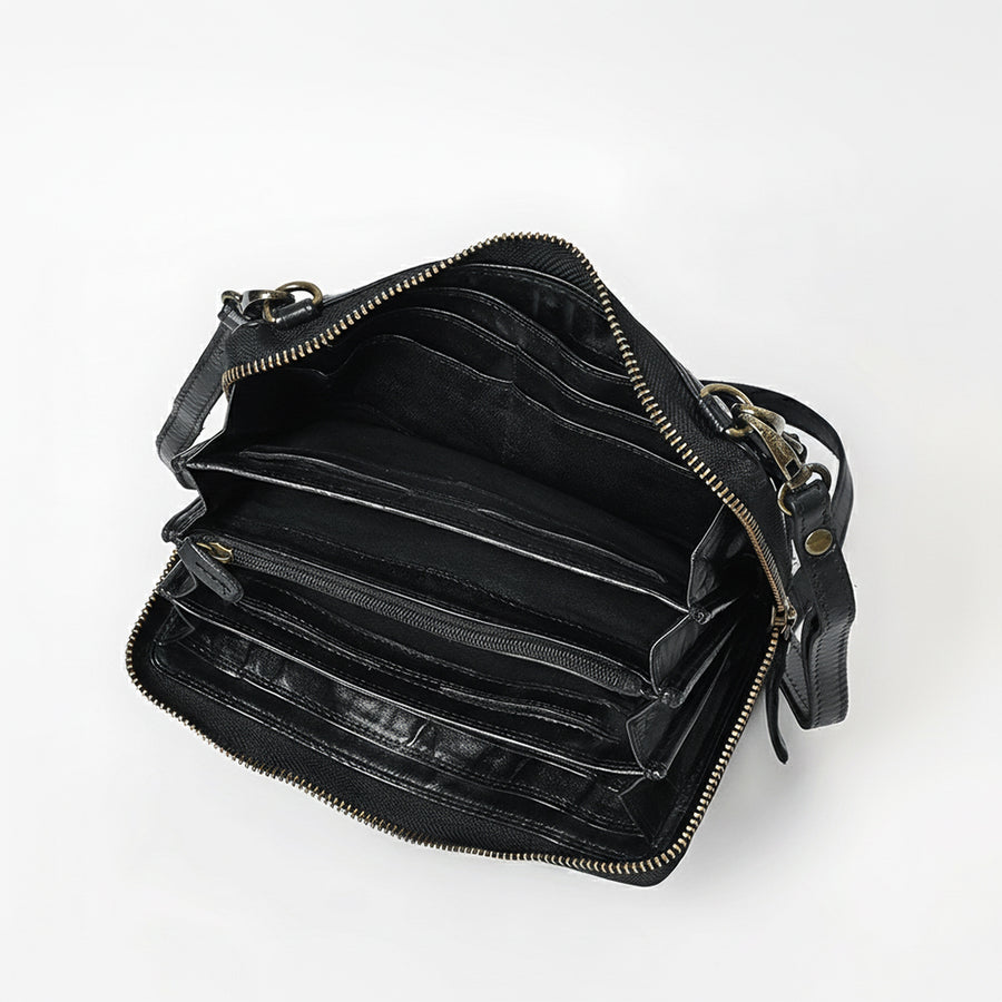Spaghetti Western Wallet Genuine Leather Women Bag Handbag Purse