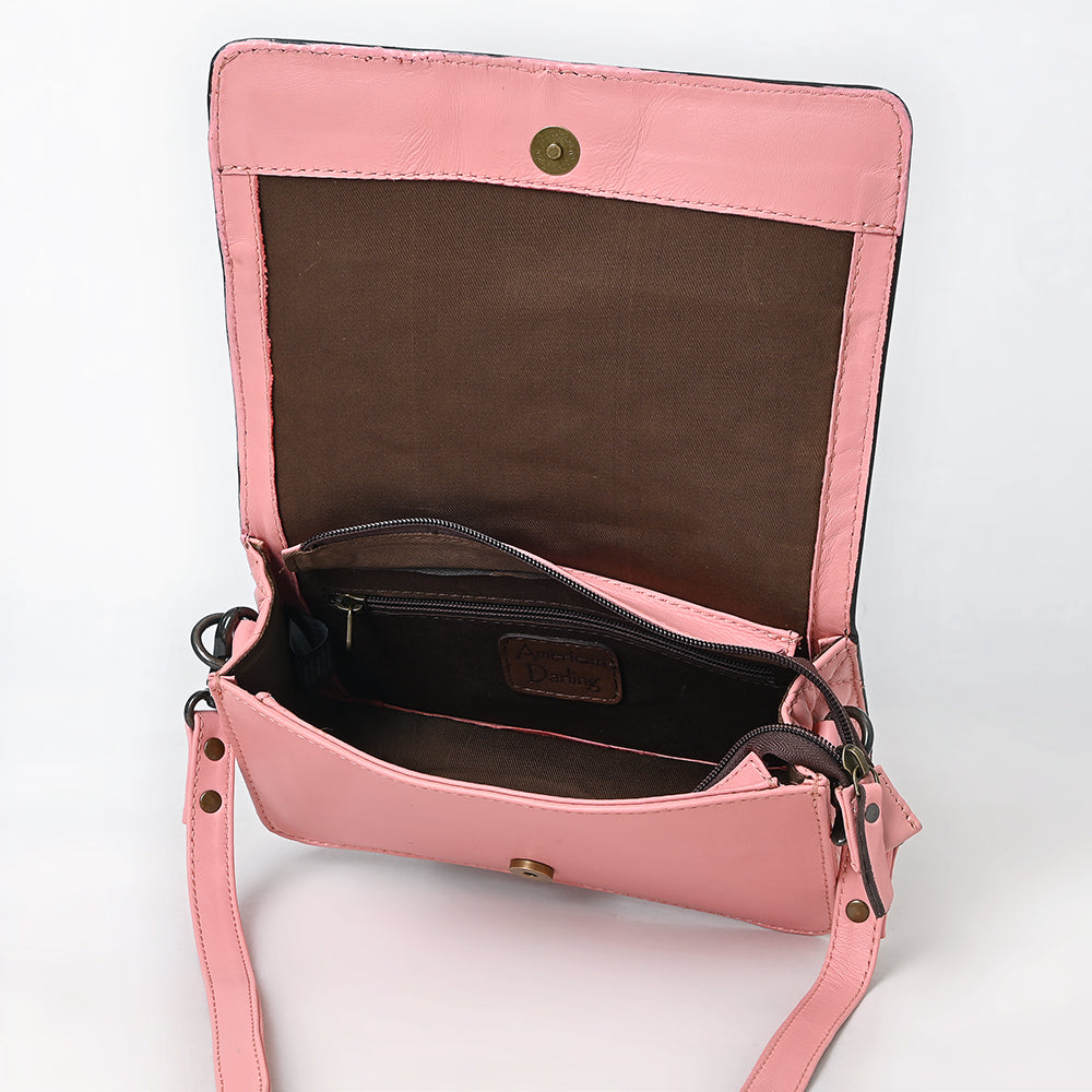 American Darling Crossbody Hand Tooled Genuine Leather Women Bag Western Handbag Purse