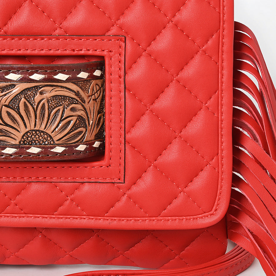 American Darling Wallet Hand Tooled Genuine Leather Women Bag Western Handbag Purse | Womens Handbags |Leather