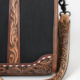 American Darling Duffel Hand Tooled Saddle Blanket Genuine Leather Women Bag Western Handbag Purse