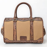 American Darling Duffel Hand Tooled Saddle Blanket Genuine Leather Women Bag Western Handbag Purse