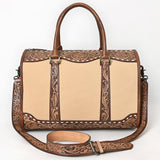 American Darling Duffel Hand Tooled Saddle Blanket Genuine Leather Women Bag Western Handbag Purse
