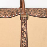 American Darling Duffel Hand Tooled Saddle Blanket Genuine Leather Women Bag Western Handbag Purse