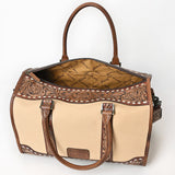 American Darling Duffel Hand Tooled Saddle Blanket Genuine Leather Women Bag Western Handbag Purse