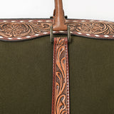 American Darling Duffel Hand Tooled Saddle Blanket Genuine Leather Women Bag Western Handbag Purse