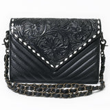 American Darling Envelope Beautifully hand tooled Leather women bag Handbag