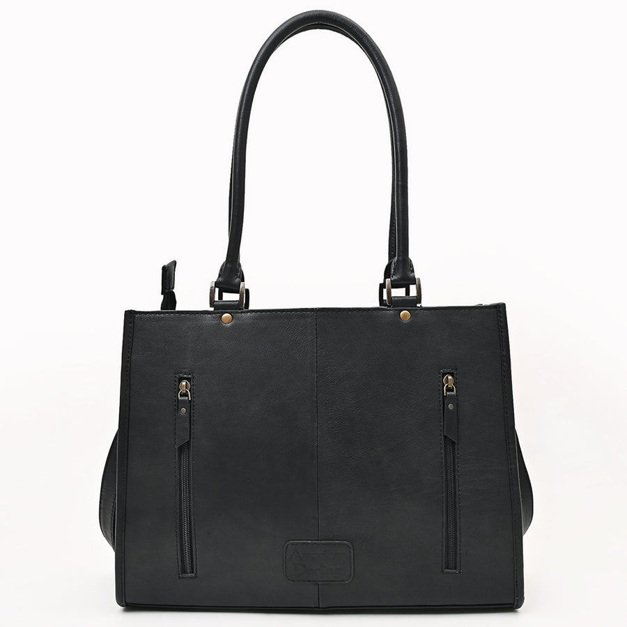 American Darling Tote Bag, Premium Western Genuine Full Grain Leather Handbag for Women, Eco-Friendly Travel Carryall with YKK Zipper